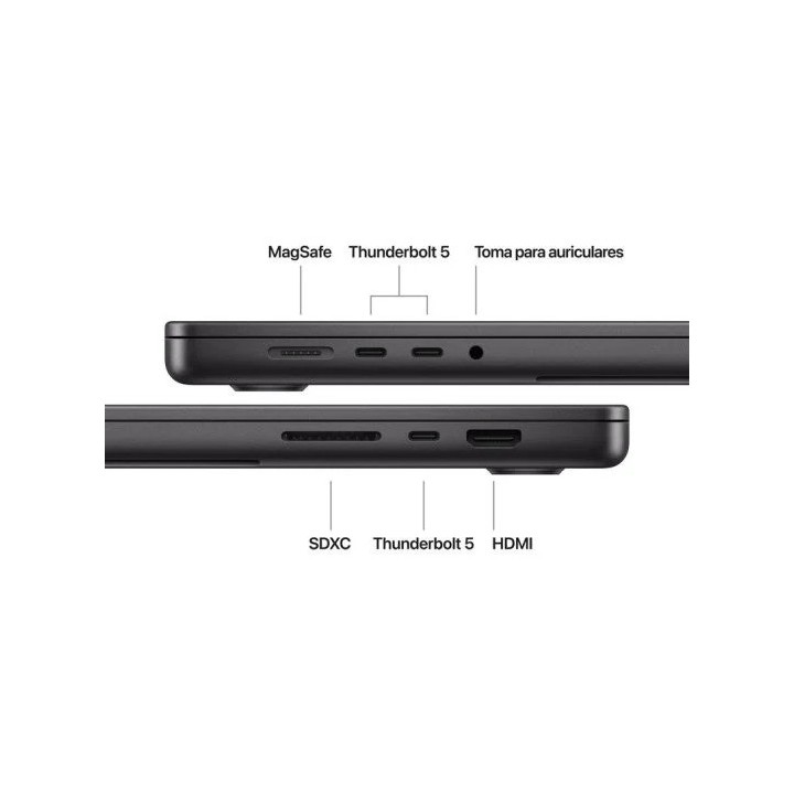PORTATIL APPLE MACBOOK PRO M5 PRO/18-CORE CPU/24GB/SSD1TB/20-CORE GPU/16 BLACK