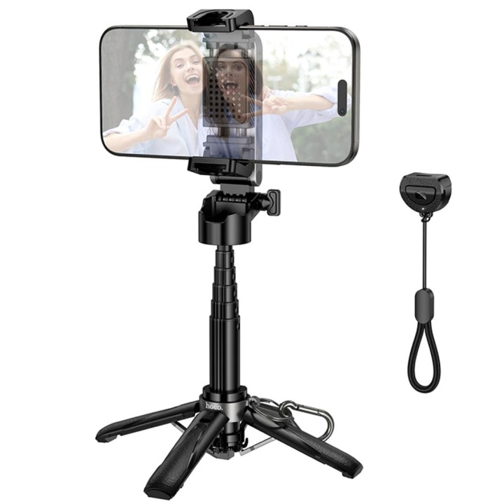 Hoco K27 Selfie Stick y Monopié con Mando Bluetooth