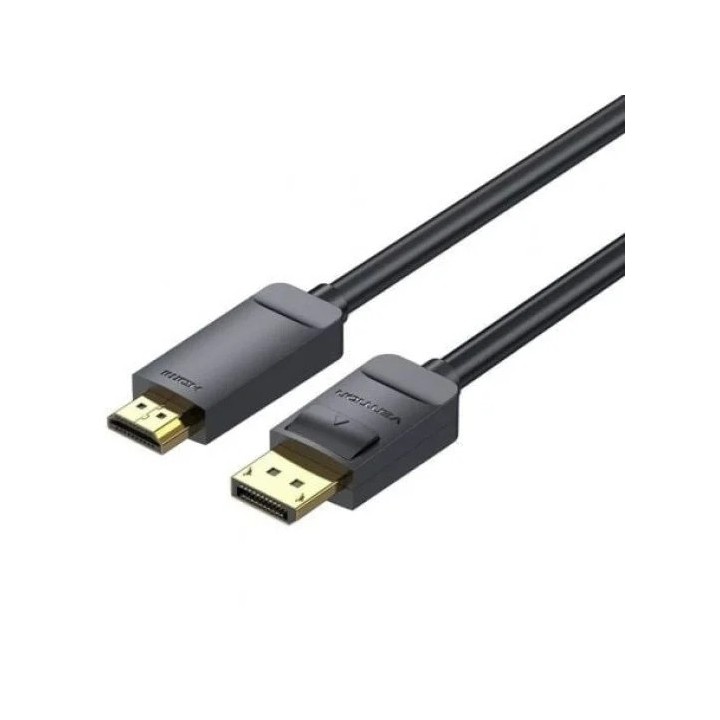 CABLE CONVERSOR VENTION DISPLAYPORT - HDMI 4K 2M BLACK