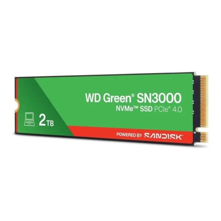 DISCO DURO SSD WESTERN DIGITAL GREEN SN3000 2TB M2 2280 PCIE GEN4