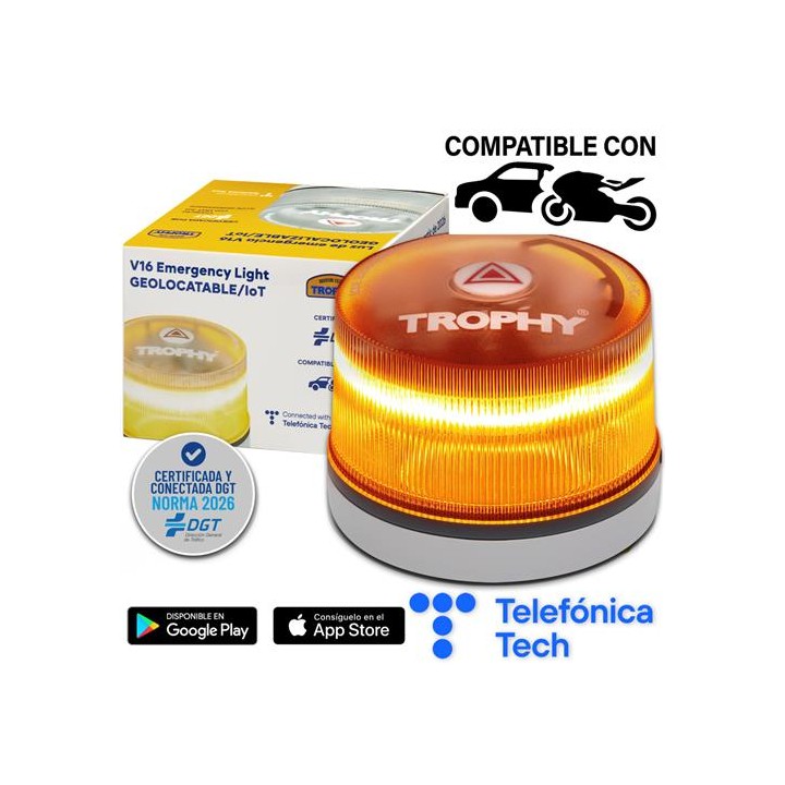 Trophy Baliza V16 IoT Conectada y Homologada para 2026
