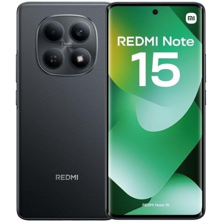 SMARTPHONE XIAOMI REDMI NOTE 15 6.77 6GB/128GB/108MP/NFC/4G BLACK