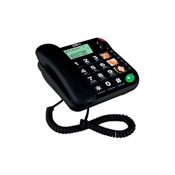 TELEFONO FIJO MAXCOM KX-T480 BLACK