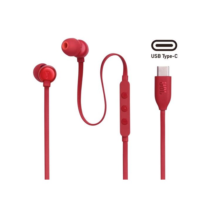 Jbl Tune 310 Auricular USB-C Rojo