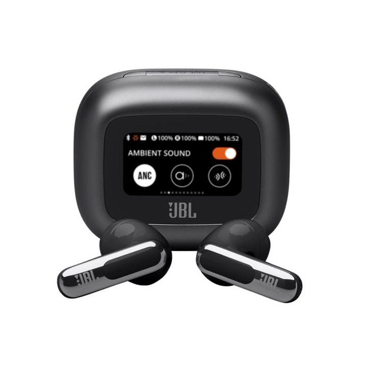 JBL Live Flex 3 Auricular Bluetooth con Cancelación de Ruido y pantalla Negro