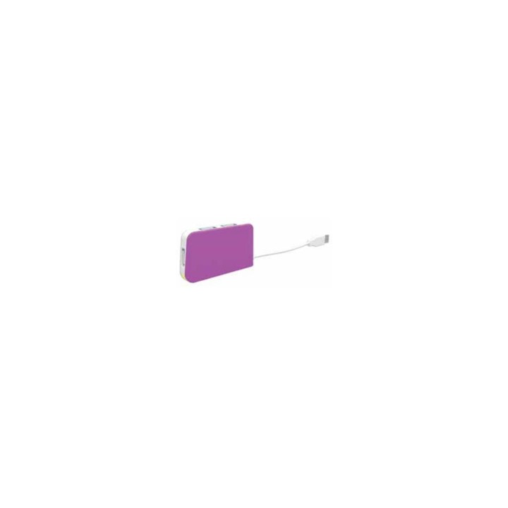 HUB APPROX USB 2.0 4 PUERTOS PURPURA APPHT4P