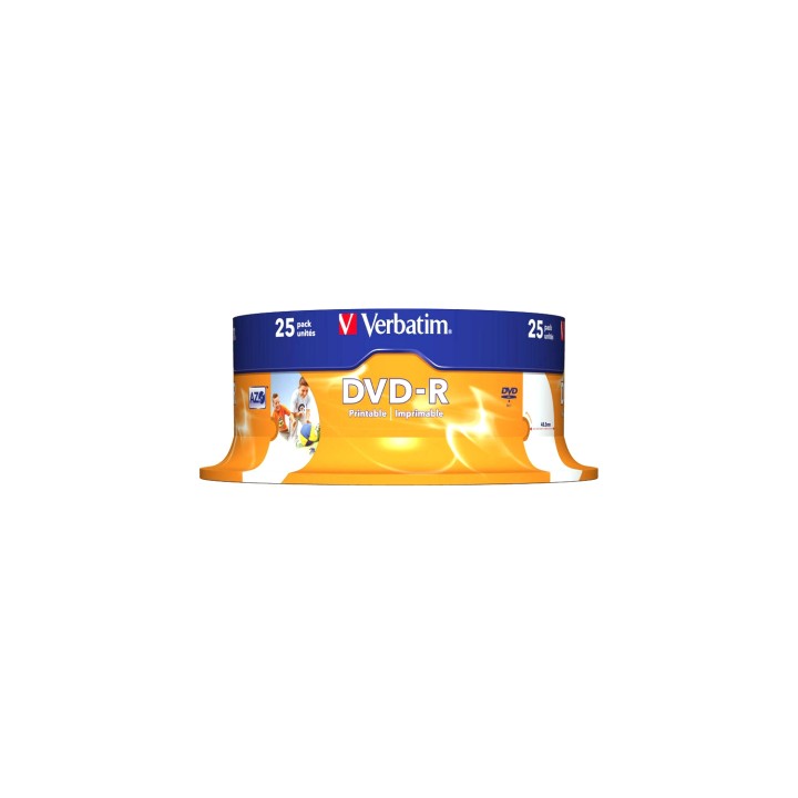 DVD-R VERBATIM 25 UNIDADES 4,7GB 16X 43538