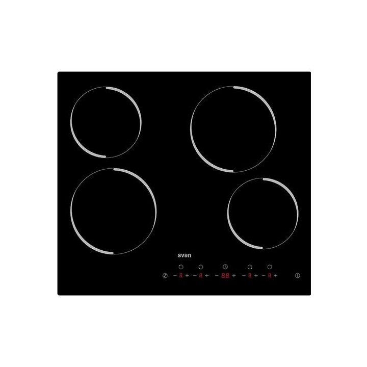 Svan SV4601 Placa Vitroceramica 60cm 4F Cristal Negro