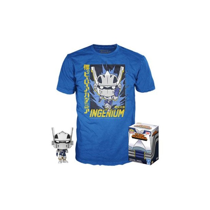 Pop & tee my hero academia tenya iida ingenium (full mech suit) funko + camiseta talla l