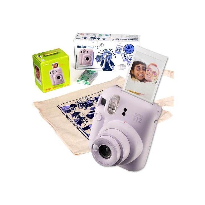 Fujifilm Instax Mini 12 Cámara Instantánea Kit Regalo Lilac Purple