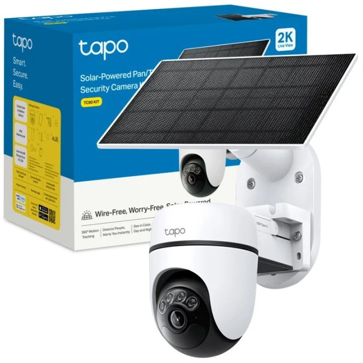 KIT TC90 TP-LINK CAMARA IP EXTERIOR + PANEL SOLAR POWERED