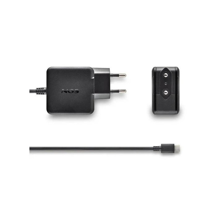 CARGADOR DE PARED NGS GAN USB-C 45W PARA PORTATIL/TABLET/SMARTPHONE + CABLE 1.5M