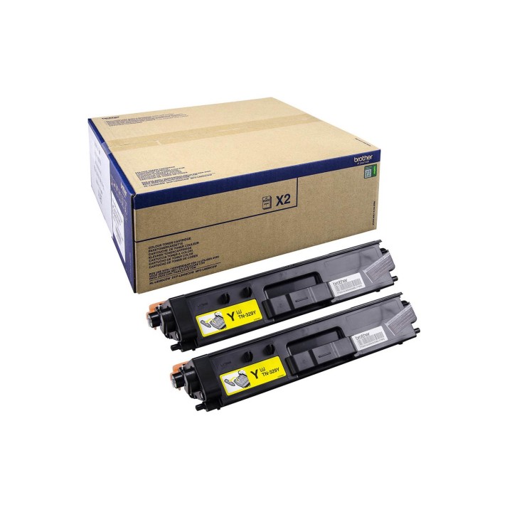TONER BROTHER 2 UNIDADES AMARILLO TN329YTWIN