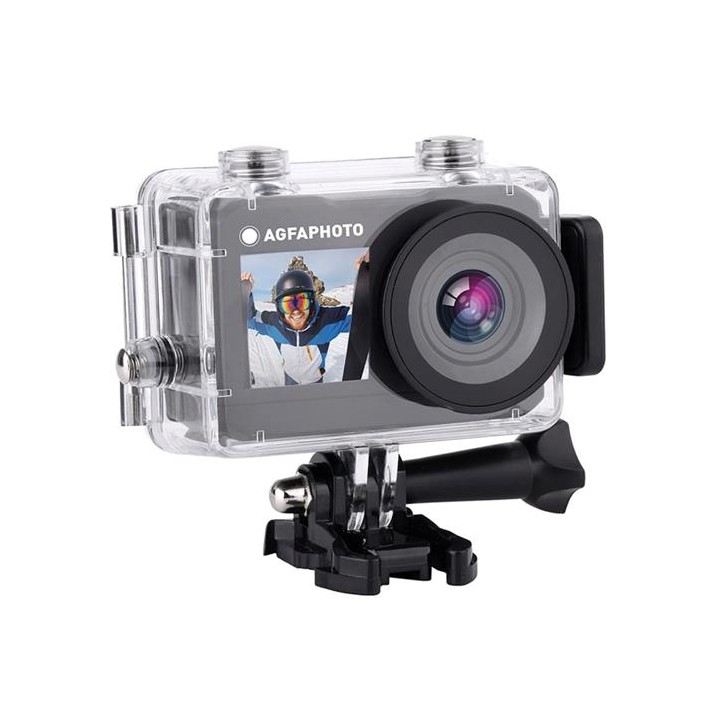 Agfa AC7000 WIFI 2.7K DUAL LCD Cámara de Acción Negra
