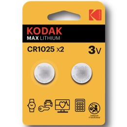 Kodak CR1025 Batería Lithium 3 Voltios 2 Unidades (30417724)