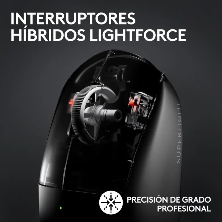 RATON GAMING LOGITECH PRO X SUPERLIGHT 2 WIRELESS 44000DPI BLACK