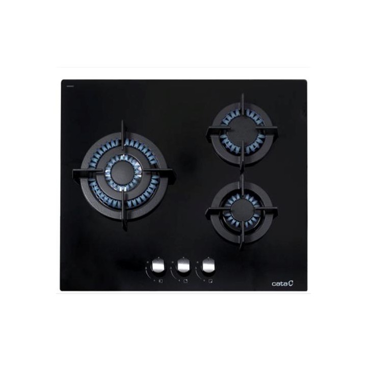 Cata CCI6021BK 3F Encimera Cristal Gas