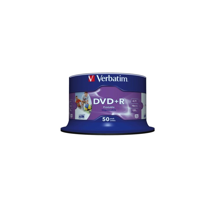 DVD+R VERBATIM 50 UNIDADES 4.7GB 16x IMPRIMIBLE 43512