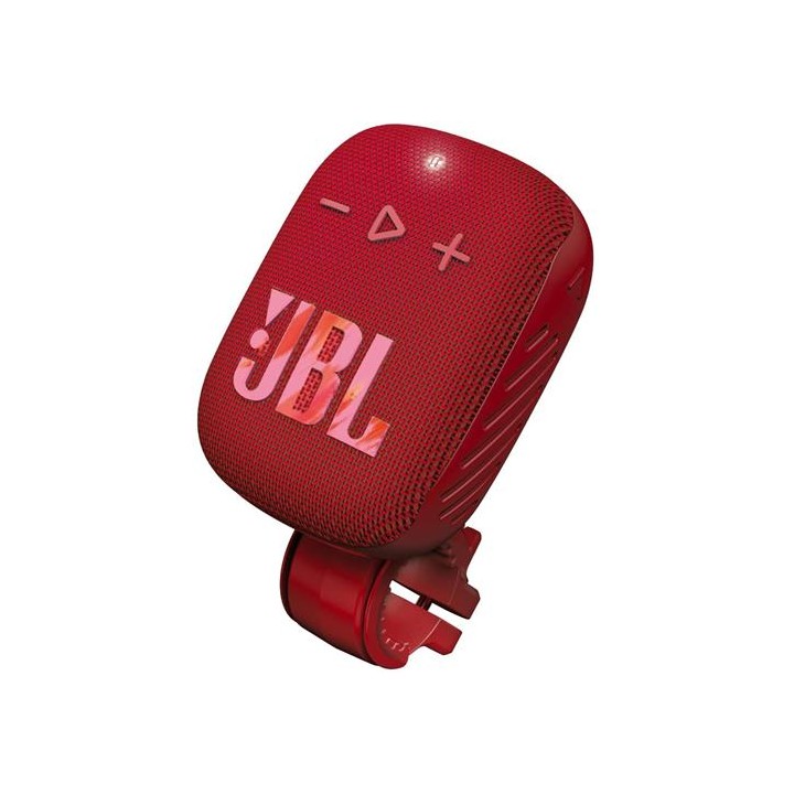 Jbl Wind 3S Altavoz Bluetooth Portátil con Soporte para Manillar Rojo