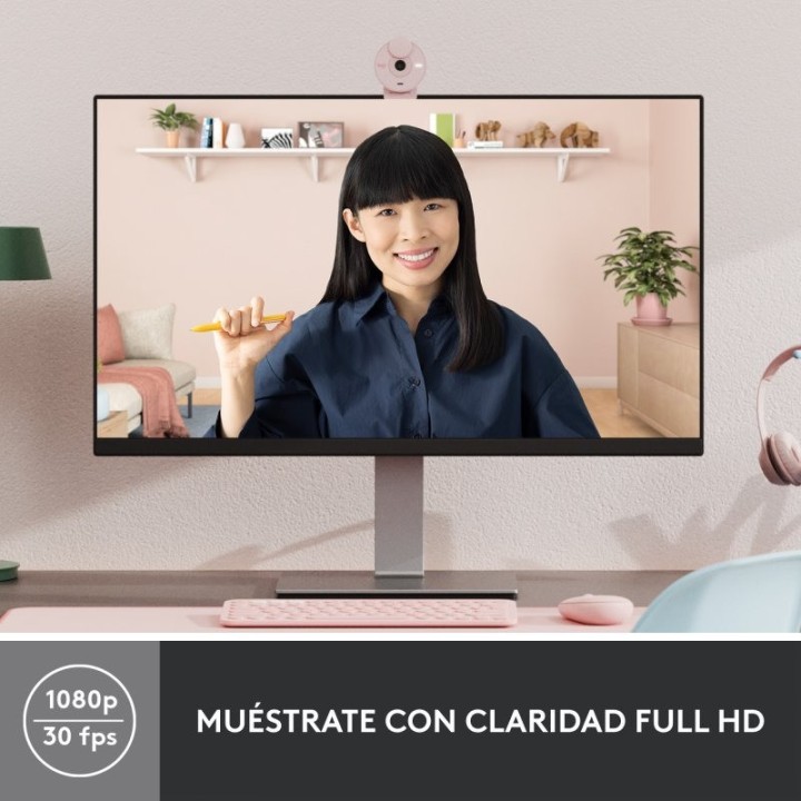 WEBCAM LOGITECH BRIO 300 FHD USB-C ROSE