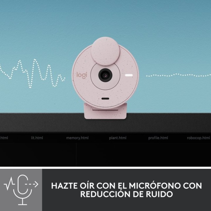 WEBCAM LOGITECH BRIO 300 FHD USB-C ROSE