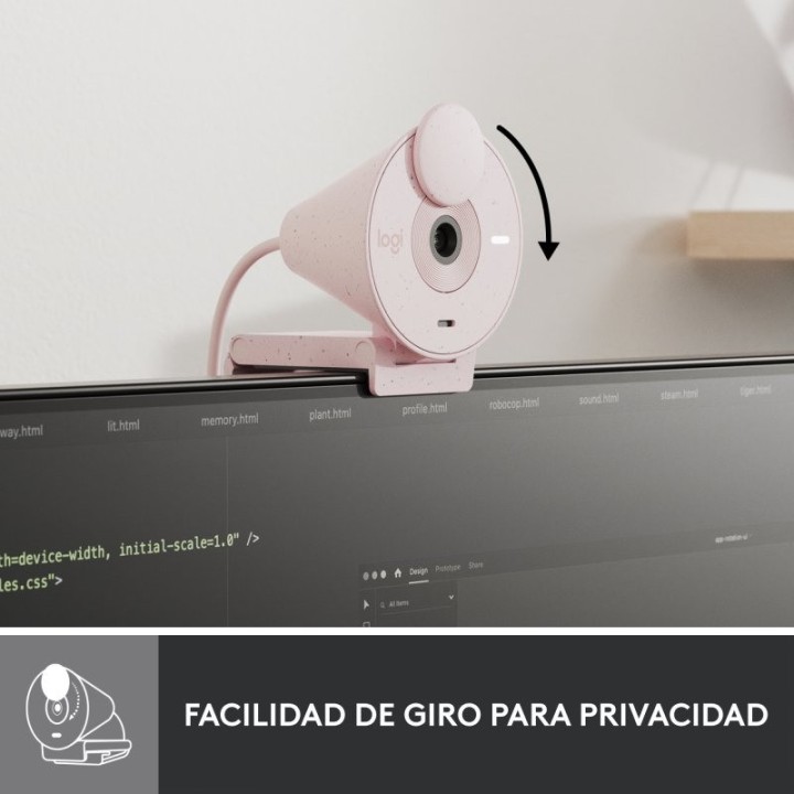 WEBCAM LOGITECH BRIO 300 FHD USB-C ROSE