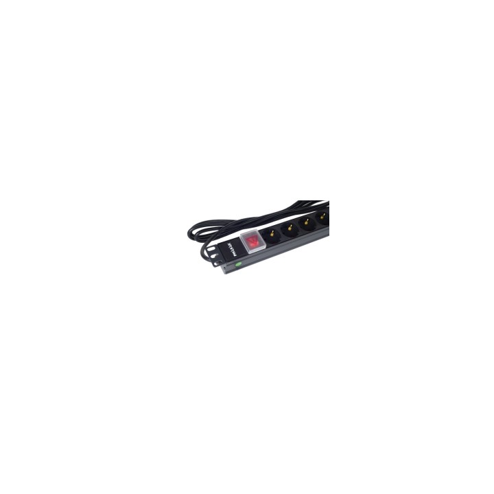 Phasak Regleta 19" 8 tomas SFO C14 con interruptor 3 m - BNS 1520