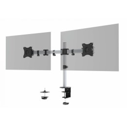 Durable 509523 soporte para monitor 68,6 cm (27") Plata Pared
