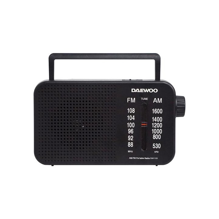 Daewoo DW1123 Radio Portátil AC/DC Negro