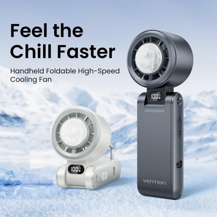 VENTILADOR DE MANO VENTION 100 VELOCIDADES BLACK