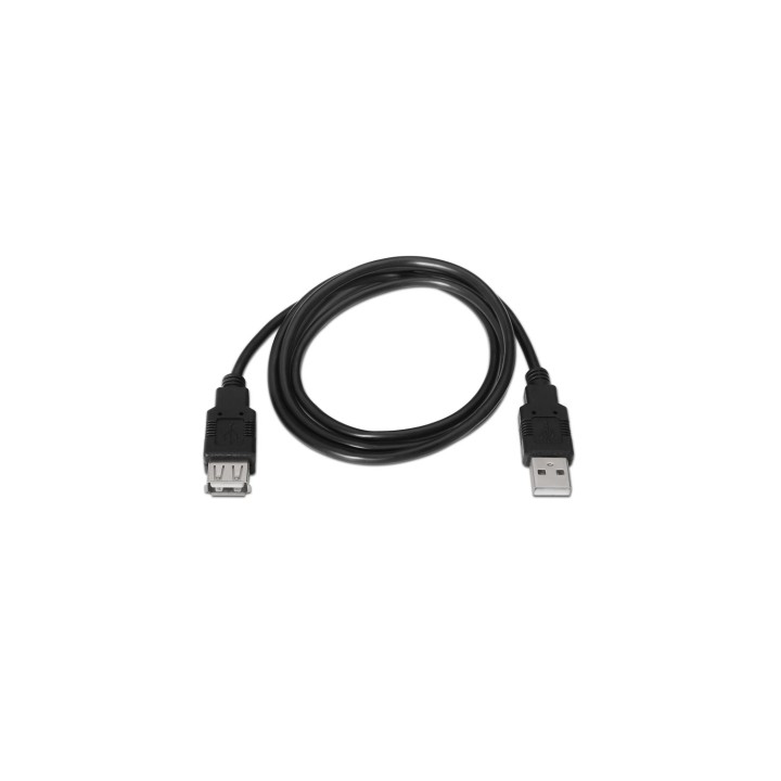 Nanocable Cable USB 2.0 Tipo A a USB Tipo A Macho/Hembra 3m Negro