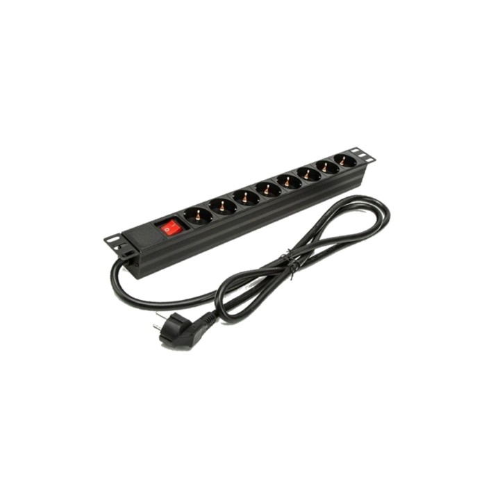 Phasak Regleta 19" 8 tomas con interruptor 1.5 m - BNS 1518