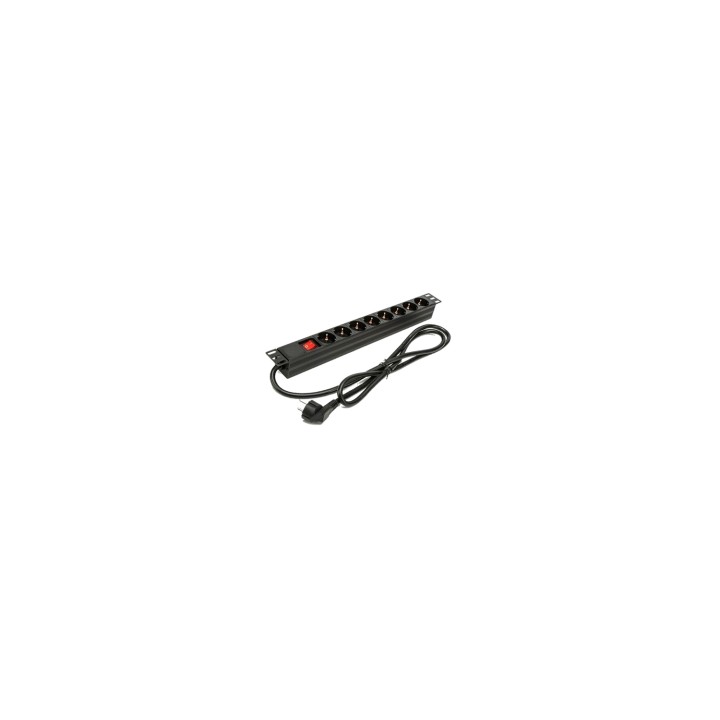 Phasak Regleta 19" 8 tomas con interruptor 1.5 m - BNS 1518