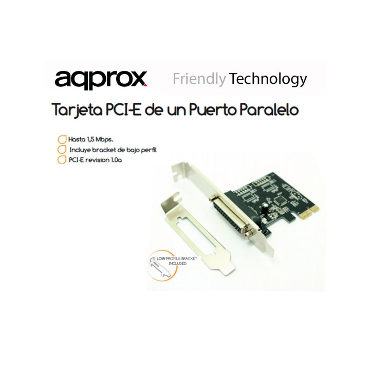 TARJETA PARALELO 1 PUERTO PCI-E APPROX APPPCIE1P