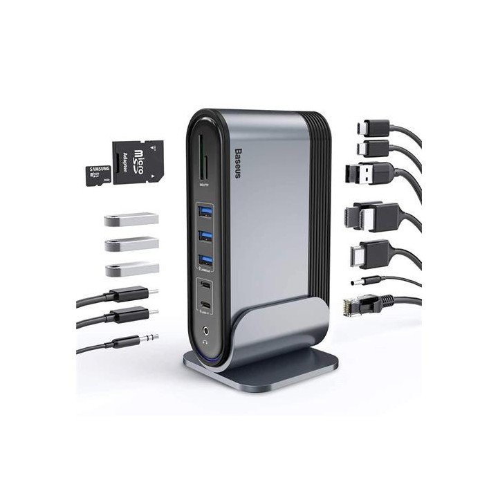 Baseus CAHUB-DG0G Hub 17-1 USB-C 3x HDMI