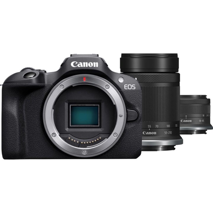 Canon EOS R100 + RF-S 18-45mm IS STM + RF-S 55-210mm IS STM
