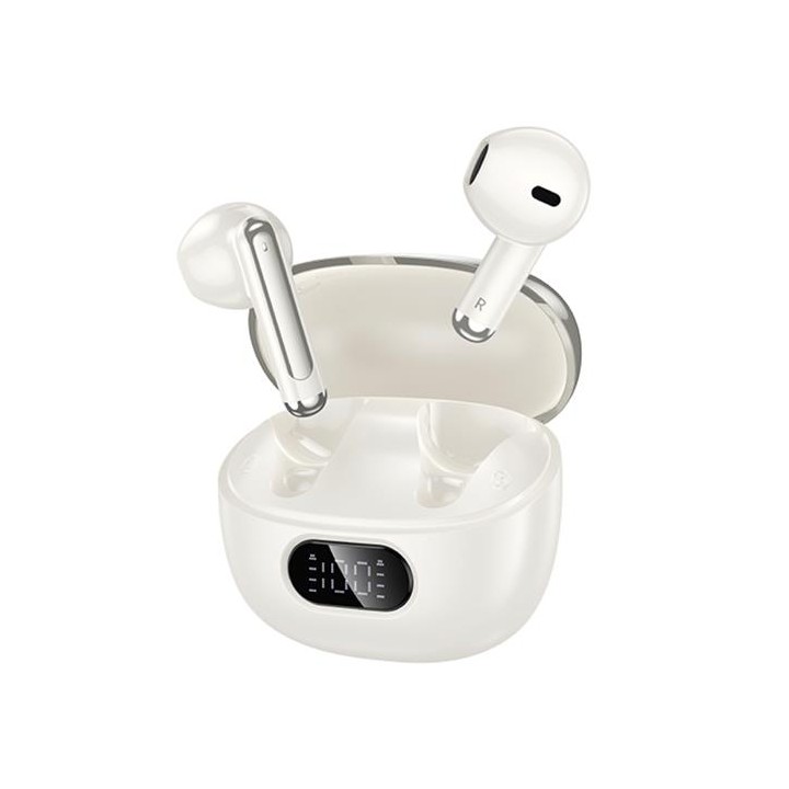 Hoco EQ18 Auricular Inalámbrico con Cancelación de Ruido Milky White