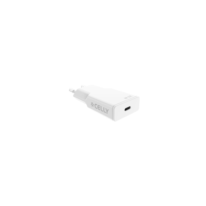 Celly SLIMTC1C25W Portátil, Smartphone, Tableta Blanco Corriente alterna Carga rápida Interior