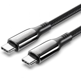 CABLE VENTION USB 2.0 USB-C 5A 100W USB-C/M - USB-C/M 2M BLACK