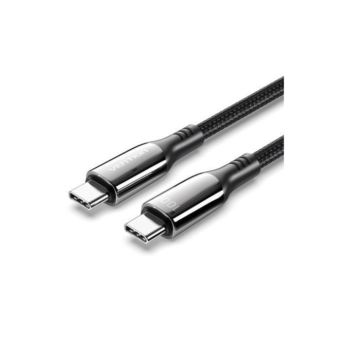 CABLE VENTION USB 2.0 USB-C 5A 100W USB-C/M - USB-C/M 2M BLACK