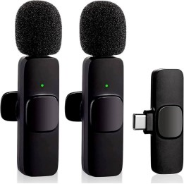 MICROFONO RECEPTOR ONEWAY USB C LAVALIER 2 MICROFONOS PINZA WIRELESS