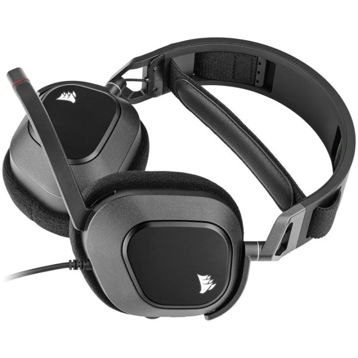 AURICULARES + MICROFONO CORSAIR HS80 USB GAMING HEADSET RGB 7.1 BLACK