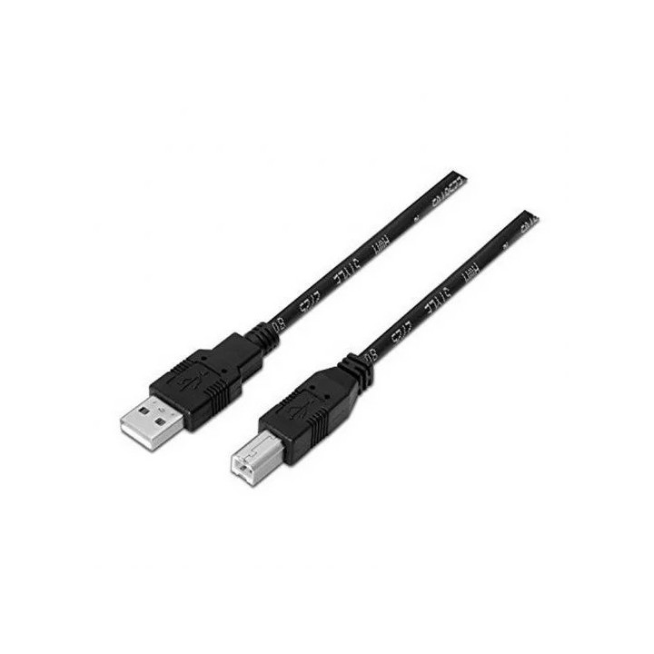 CABLE USB 1,8M IMPRESORA A/M-B/M NANOCABLE BLACK