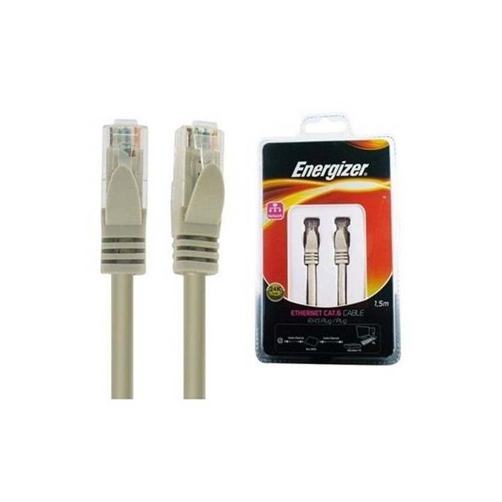 ENERGIZER LCAECRK45100 CABLE DE RED CAT6 RJ45 DE 10 MTS