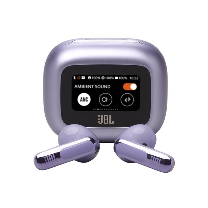 JBL Live Flex 3 Auricular Bluetooth con Cancelación de Ruido y pantalla Púrpura