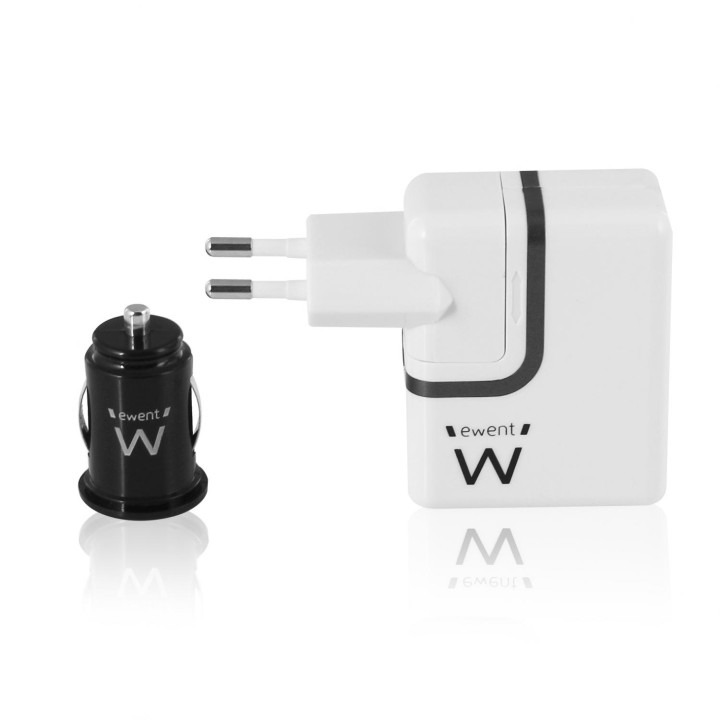 CARGADOR EWENT KIT COCHE CASA EW1206