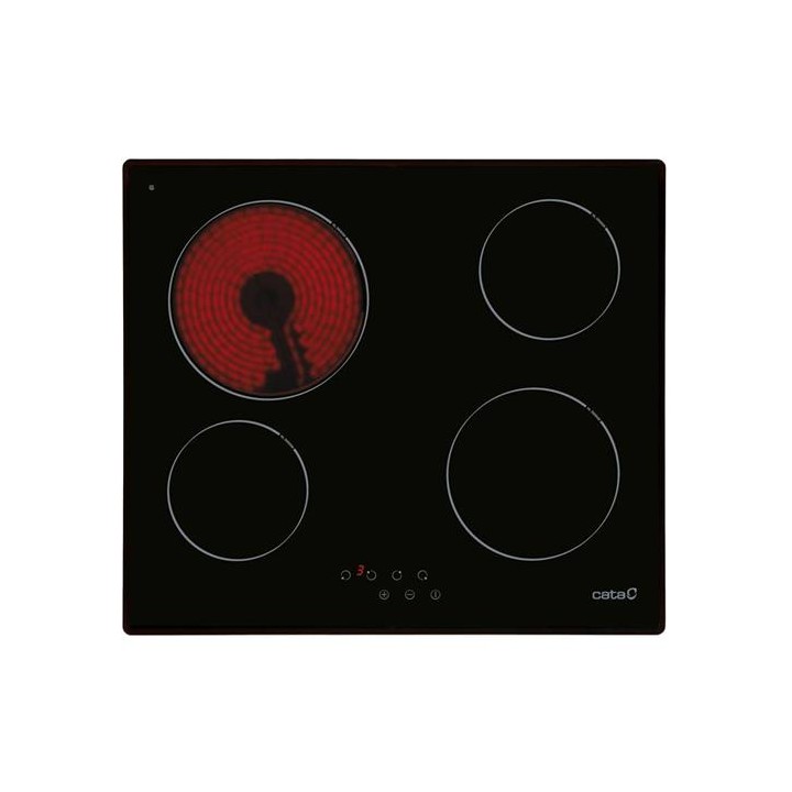 CATA T604X VITROCERÁMICA 4F INOX