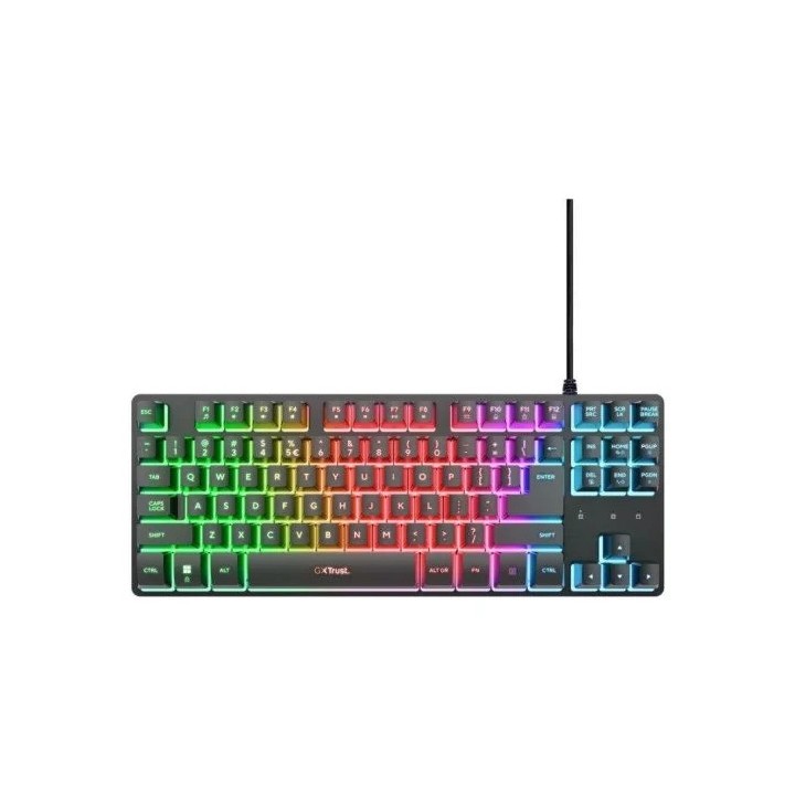 TECLADO TRUST GXT 833 THADO TKL GAMING USB RGB BLACK