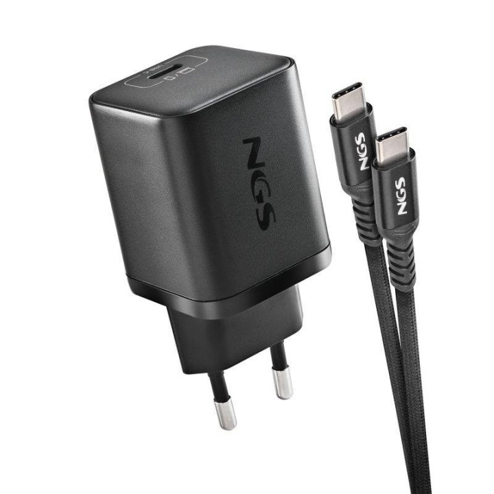 CARGADOR DE PORTATIL HP NGS BUD GAN USB-C 65W 8 CONECTORES + CABLE 1.5M USB-C BLACK