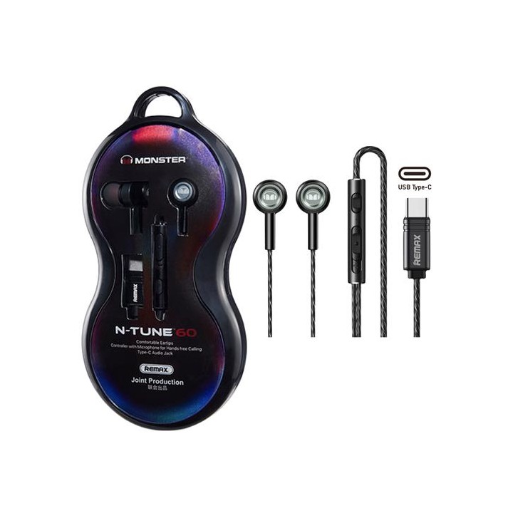 Remax for Monster RM-598a Auricular USB-C Tarnish